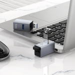 Hoco USB To (2x USB 2.0 + USB 3.0) Adapter HB54 - Metal Gray